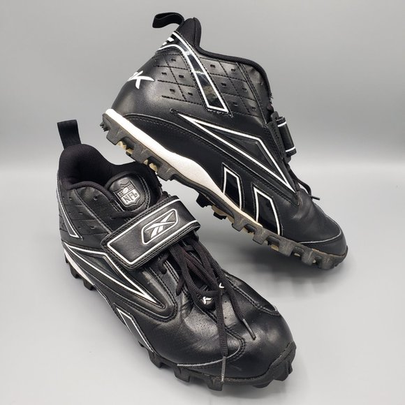 Reebok RBK NFL Men’s Size 12 Football Cleats Black White RB 702 KTS 20-177748 - Picture 1 of 12